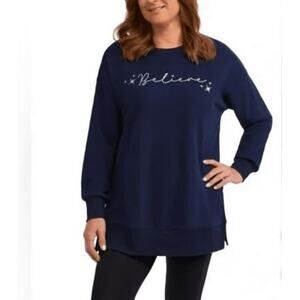 Teddi Rose Ladies Holiday Crewneck Pullover S NWT